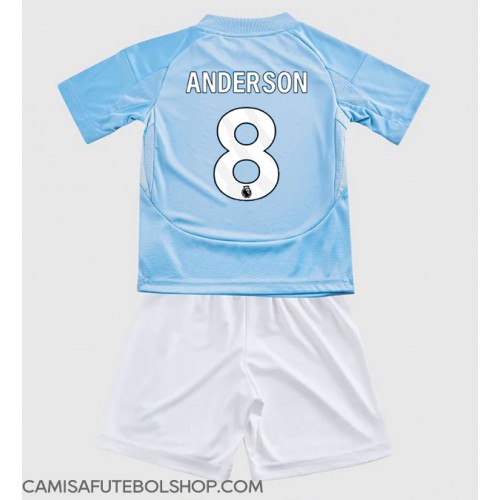 Camisa de time de futebol Nottingham Forest Elliot Anderson #8 Replicas 3º Equipamento Infantil 2024-25 Manga Curta (+ Calças curtas)